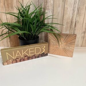 Urban Decay Naked3 and Naked Ultimate Basics Rose Gold Eyeshadow Palettes